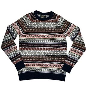 CPO Provisions Shipment Supply Sweater Medium Fair Isle Acrylic Lambswool Mens